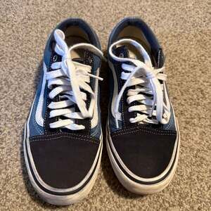 Vans Old Skool Blue Navy Suede & Canvas Skate Shoes Men’s 8.5